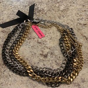 NEW Betsey Johnson Chain Necklace